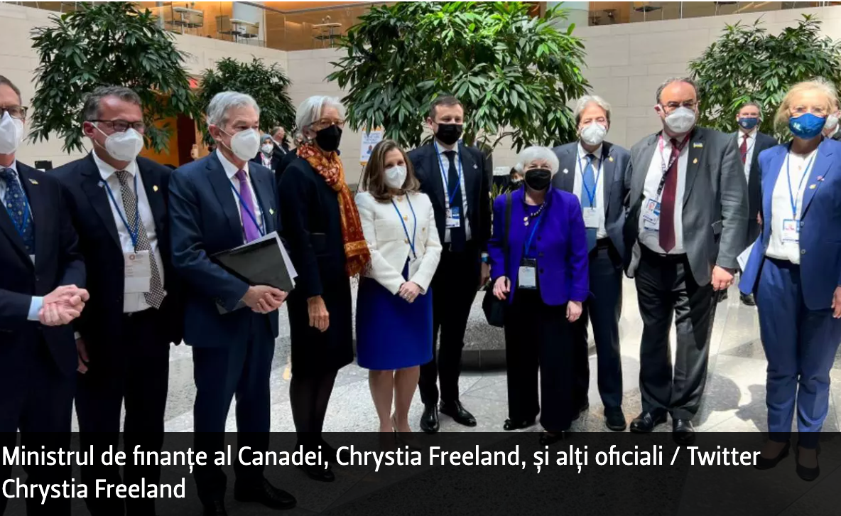 Protest la întâlnirea G20 de la Washington, față de participarea Rusiei: ministrul de finanțe canadian și alți oficiali au părăsit plenara