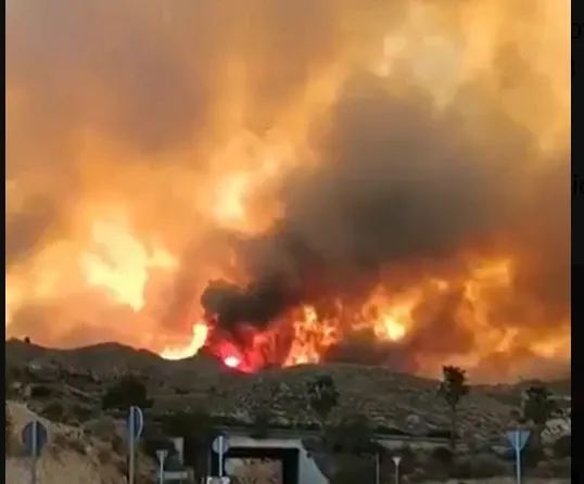 Incendiu major în vestul Spaniei