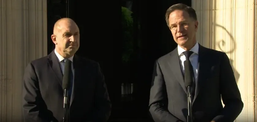 Rumen Radev și Mark Rutte