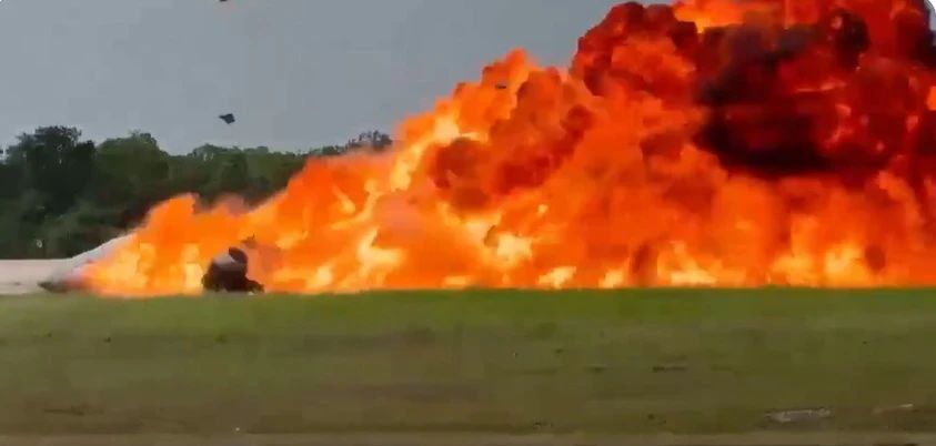 Accident aviatic / Captură video 